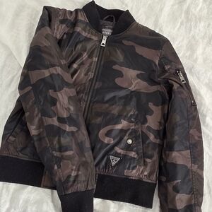 Guess Camouflage Bomber Jacket Size M